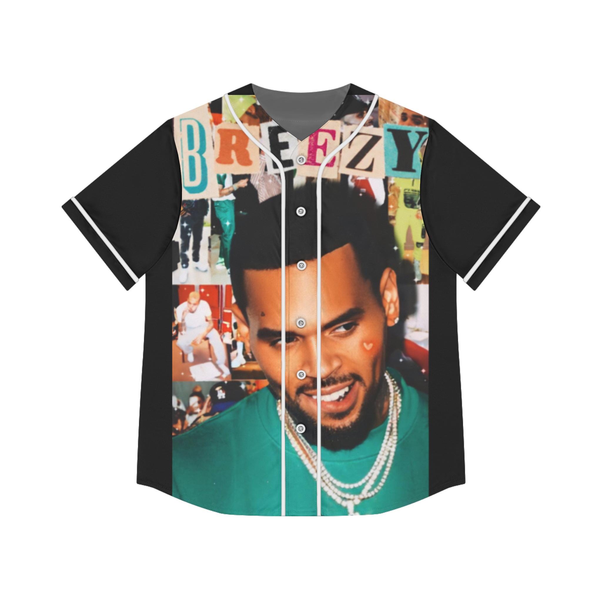 Discover Chris Brown Breezy Bowl XX Baseball Jersey, Women's Sports Top Tee, Team Fan Shirt
