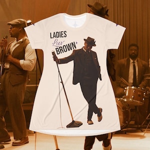 chris brown t shirt dress Cecelia Brown Satin Shirt for Women – Lakshita main image 0