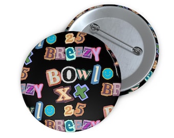 Chris Brown Breezy Pin Buttons, Custom Music Artist Pinback Buttons, Fan Accessories, Unique Badge Set, Music Lover Gift