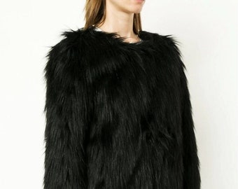 Black Silver Fox Jacket