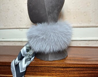 Fox Fur Scarf with Foulard