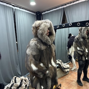 Crystal Fox Fur Men Luxuriöse Jacke