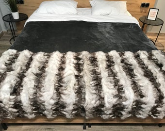 Blue Fox Fur Rug/Throw Limited Edition