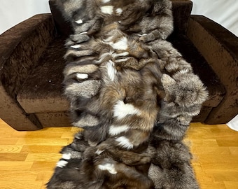 Crystal Fox Halfskins Blanket/Throw