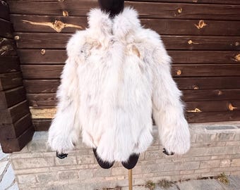 FAWN LIGTH Fox Fur Jacket(Medium Size)