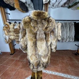 Premium Matilda Fox fur jacket ,Real fox fur jacket,Fluffy Fur jacket ,Luxury Fur jacket
