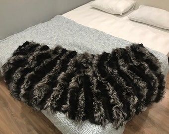 Silver Fox Fur Rug/Throw Limited Edition