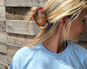 Grampo de cabelo de frango de plástico