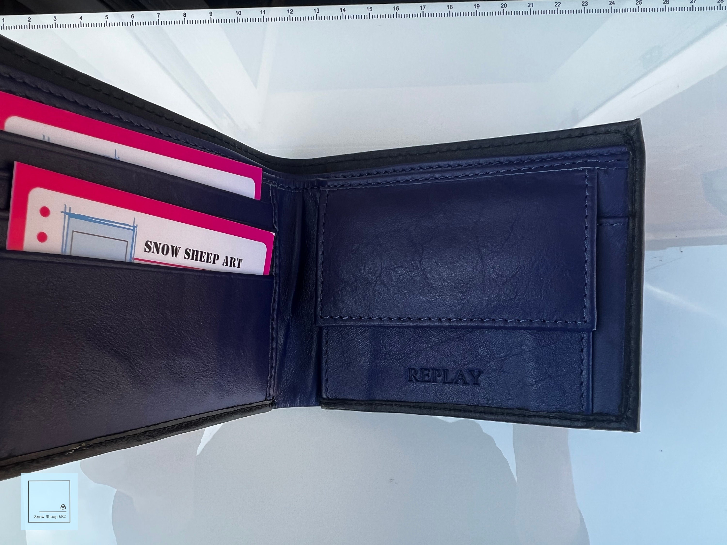 Personalized Fred Flintstone Leather Wallet for Men Custom 