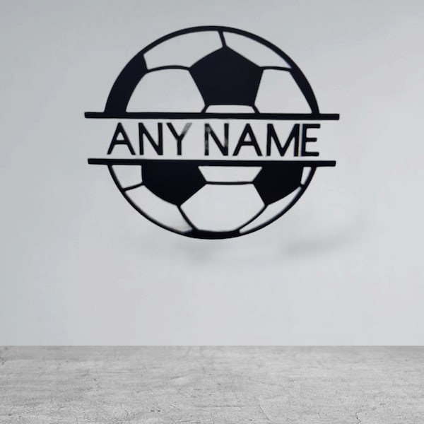 Football name wall decal