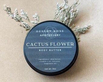 Cactus Flower BODY BUTTER [Organic, Triple Whipped SHEA Butter]