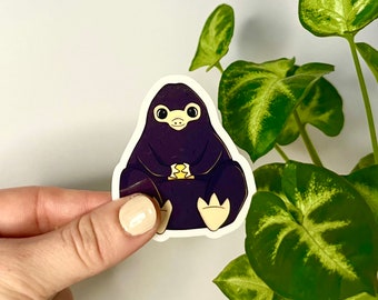 Magical Niffler style waterproof glossy vinyl sticker for planner, Laptop, waterbottle ...