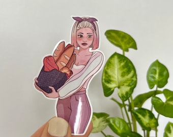 Girl with bread