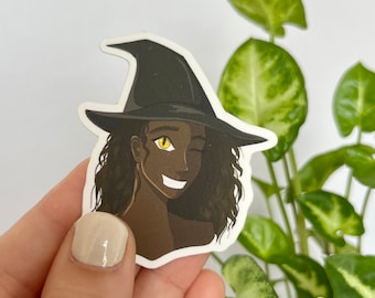 Matte Vinyl Sticker Witch