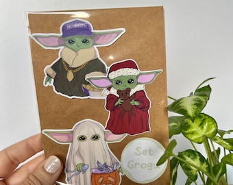 Grogu Sticker Set