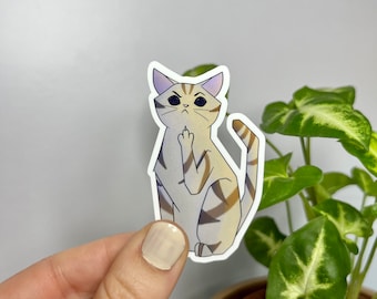 Angry cat sticker
