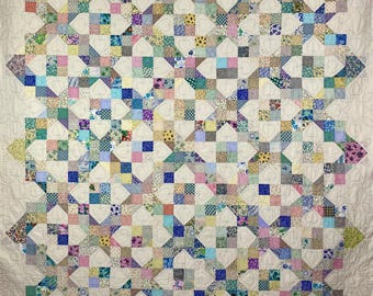 Vintage Quilt Top - Nine and Four Patch - Etsy