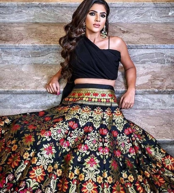 Lehenga Choli Crop Top And Skirt For Indian Wedding Online