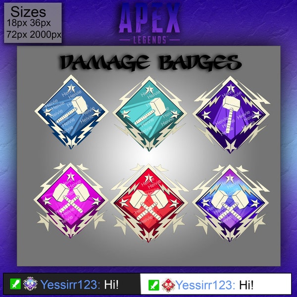 Apex Damage Subscription/Bits Badges