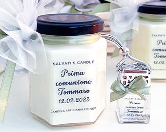 Scented candle favors for baptism, wedding, gifts for guests, gifts for guests, personalized gifts