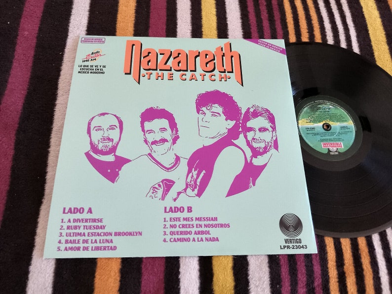 Nazareth The Catch / Party Down Ultra Rare 12 Mexico Promo LP image 2