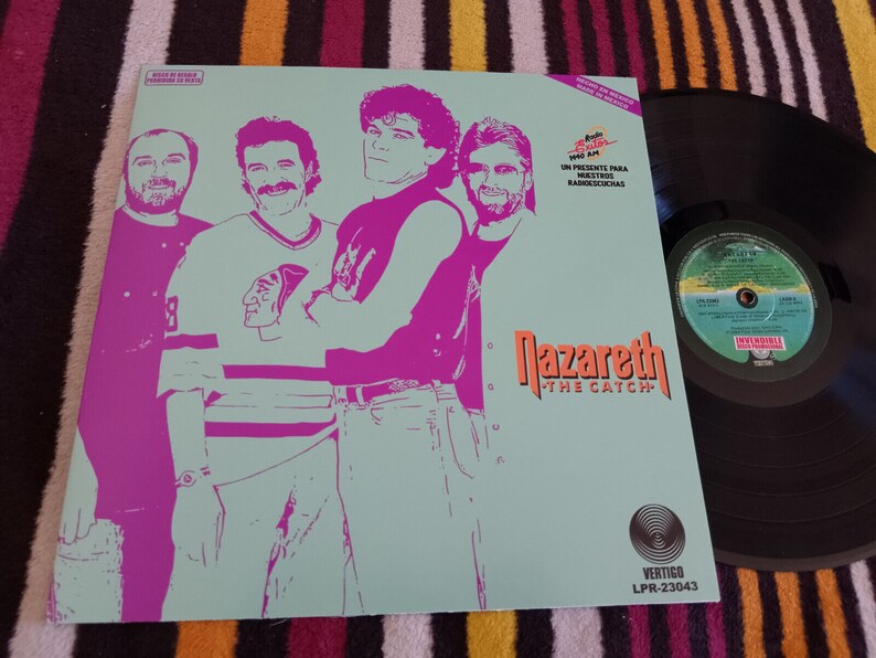 Nazareth The Catch / Party Down Ultra Rare 12 Mexico Promo LP image 1