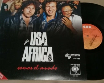 Bob Dylan Bruce Springsteen Michael Jackson Usa For Africa - We Are the World Ultra Rare 12" Mexico Promo LP
