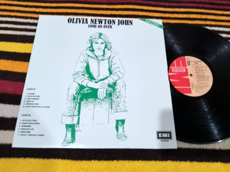 Olivia Newton-John Ven Conmigo Come On Over / Jolene Jolene Ultra Rare 12 Mexico Promo LP image 2