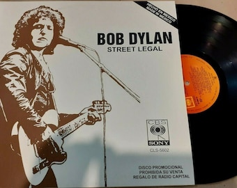 Bob Dylan - Street Legal = Legal Para Circular Rare Mexico 12" From The Best Of Greatest Hits Promo Radio LP