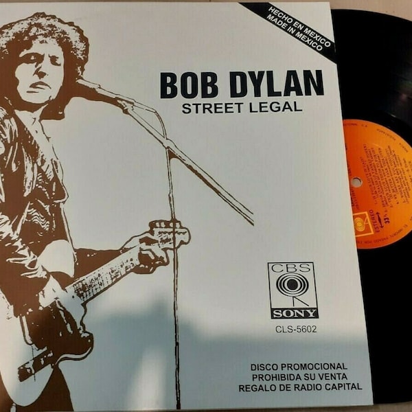 Bob Dylan - Street Legal = Legal Para Circular Rare Mexico 12" From The Best Of Greatest Hits Promo Radio LP