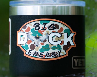 Big Duck Energy Sticker, Funny Gun Sticker, Cooler Sticker, Tumbler Sticker, Waterproof Sticker for cooler, duck hunting sticker, gift