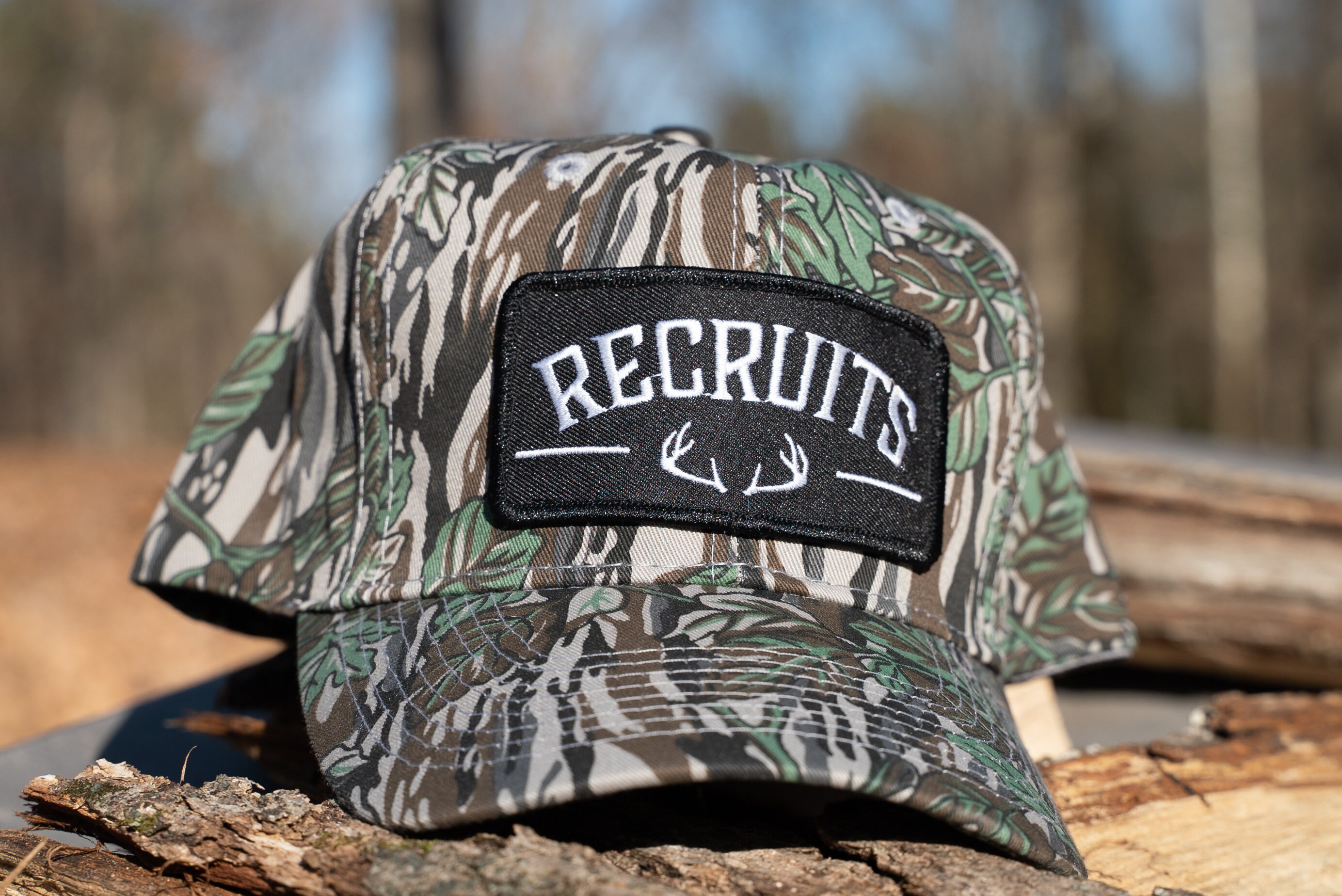 Recruits Old School Leafy Snapback, Camo Hat, Hunting Hat, Deer Hunting
