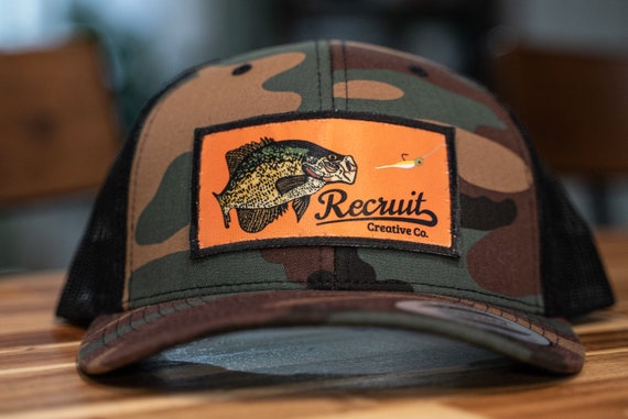 Crappie Fishing Snapbacks, Fishing Patch Hat, Fishing Hat, Crappie Fishing  Hat, Old School Hat, Bass Fishing Hat, Fishing Cap 