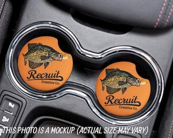 Crappie Fishing Vehicle Coaster, crappie fishing, fishing huggie, Car Coaster, outdoor coaster, neoprene coaster, fishing coaster