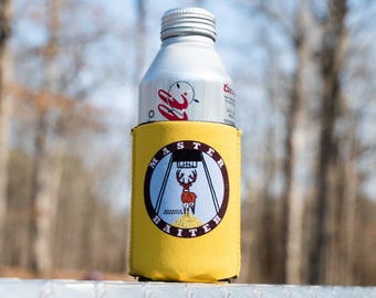 Master Baiter Huggie, Beer Can Huggie, Hunting Huggie, Funny Huggies, Deer hunting Huggies, funny deer hunting gifts, gifts for him