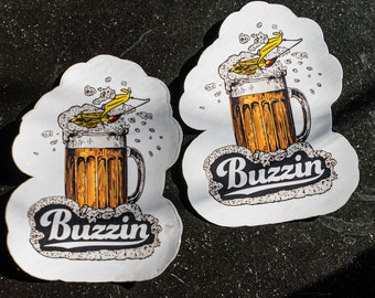 Buzzin Sticker