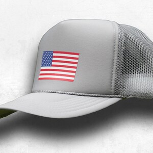 American Dream Foam Trucker Hat, Snapback Foam Trucker, USA Hat, Foam USA hat, USA cap, America cap, old school foam, american flag hat
