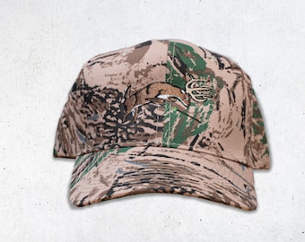 Bowhunter Camo Snapback, deer hunting hat, old school deer hunting hat, bow hunter, archery hunting, deer embroidery hat, deer hat with rope