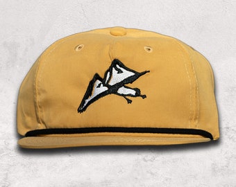 Rocky Mountain Waterfowl Mustard SnapBack,Waterfowl hat, hunting hat, hunting hat, Colorado hat, camo SnapBack, goose hunting hat, rope hat