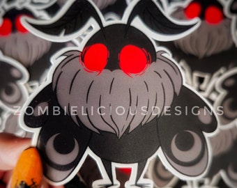 Mothman Cryptid Sticker, Spooky Cute