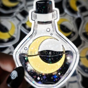 Witchy Potion Bottle Sticker, Spooky Cute Stickers