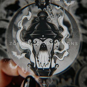Halloween Sticker, Cute Ghost Sticker, Water Bottle Sticker, Kindle Sticker, Laptop Sticker, Car Sticker, Spooky Sticker, Waterproof image 1