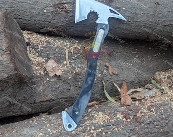 Leon Kennedy Inspired Hatchet Replica Resident Evil Requiem Axe Full Tang Gaming Axe Collectible