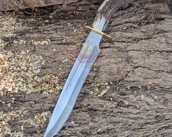 Seraphim Falls Bowie Knife: Muela Magnum Stag Replica, Real Stag Horn Handle