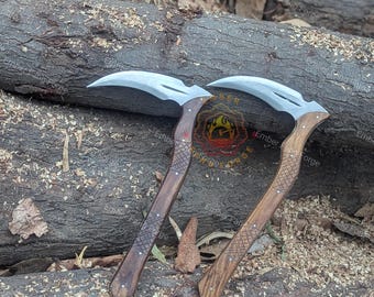 Handcrafted Japanese Kama Sickle 5160 Leaf Spring Rosewood Handle With Sheath