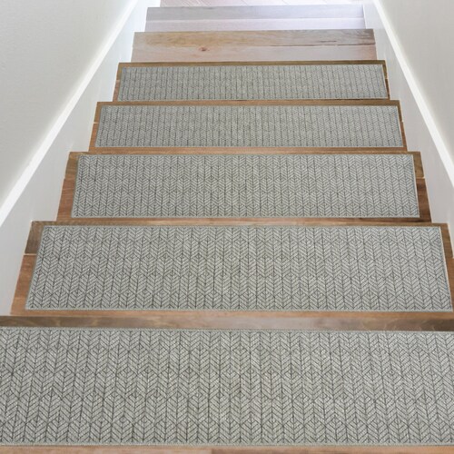 Light Gray Stair Treads Carpet Decorative Stair Rug Ultra Etsy