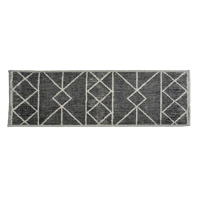 Scandinavian Stair Treads Carpet Geometric Stair Rug Gray - Etsy