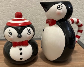 Johanna Parker Penguin Sugar and Creamer Set