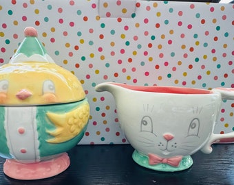 Johanna Parker Easter Cream and Sugar Set