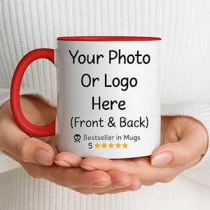 Custom Photo Coffee Mug, Personalized Gift, Office Coffee Cups